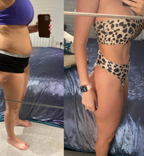 Sasha - after making small changes I couldn't beleive what a difference 10 weeks had made, I love the process, still eat the food I love and have reignighted my passion for exercise